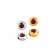 Entrepieza Redondo de Zamak Esmaltado con Granada 9 mm Ø2,2 mm