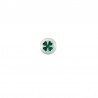 Placcato argento antico 999°/ 5 µm/ Verde trasparente