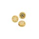 Enameled Zamak Slider Round with Snowflake 9mm Ø2.2mm