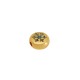 Enameled Zamak Slider Round with Snowflake 9mm Ø2.2mm