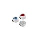 Enameled Zamak Slider Round with Heart 9mm Ø2.2mm