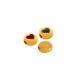 Enameled Zamak Slider Round with Heart 9mm Ø2.2mm