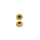 Enameled Zamak Slider Round with Star 9mm Ø2.2mm