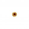Placcato oro 24K / 0,12 µm / Rosso glitterato