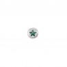 Placcato argento antico 999° / 5 µm / Verde glitterato