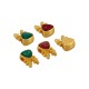 Enameled Zamak Slider Deer Head 7x10mm Ø2.2mm