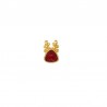 Placcato oro 24K / 0,12 µm / Rosso glitterato