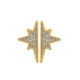 Pendentif en Zamak Émaillé avec Étoile 15 x 30 mm Ø 2.2 mm (2 Pièces/Lot)