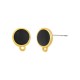 Zamak Earring Round w/ Enamel & Loop 10mm