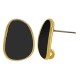 Enameled Zamak Earring 12x18mm