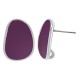 Enameled Zamak Earring 12x18mm