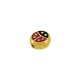 Enameled Zamak Bead Ladybug 8x8.4mm Ø1.6mm