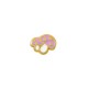 Enameled Zamak Bead Mushrooms 8.8x10.8mm Ø1.2mm