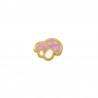 Placcato in oro 24K / 0,12 µm / Lilla / Bianco