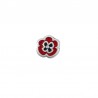 Plaqué argent antique 999° / 5 µm / Rouge / Noir