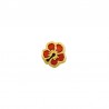 24K Gold Plated/ 0.12µm/ Transparent Red/ Black