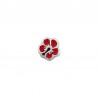 Placcato argento antico 999° / 5 µm / Rosso / Nero