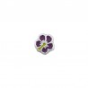 Argent antique plaqué 999° / 5 µm / Violet fluo / Jaune