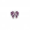 999° Silver Antique Plated/ 5µm/ Fluo Red
