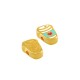 Enameled Zamak Slider Coffee Cup 9.7x10.1mm/4.7mm Ø2mm