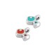 Colgante de Metal Zamak Pez Esmaltado 9,6x6,3mm (Ø1,5mm)