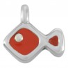 999° Silver Antique Plated/ 5µm/ Coral