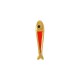 Enameled Zamak Charm Fish 4.9x22.6mm Ø1.3mm