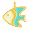 24K Gold Plated/ 0.12µm/ Ivory/ Turquoise