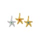 Enameled Zamak Charm Starfish 15mm Ø1.5mm