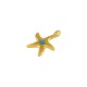Enameled Zamak Charm Starfish 15mm Ø1.5mm