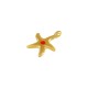 Enameled Zamak Charm Starfish 15mm Ø1.5mm