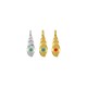 Enameled Zamak Charm Shell 5.6x15.5mm Ø1.8mm