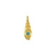 Enameled Zamak Charm Shell 5.6x15.5mm Ø1.8mm
