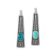 Ciondolo Geometrico in Zama Smaltata 7.3X26.8 mm Ø2.3 mm