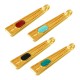 Colgante de Metal Zamak Rectangular Esmaltado 7,3x26,8mm (Ø2,3mm)