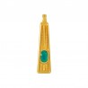24K Gold Plated/ 0.12µm/ Transparent Turquoise