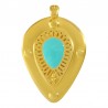24K Gold Plated/ 0.12µm/ Turquoise
