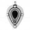 999° Silver Antique Plated/ 5µm/ Black