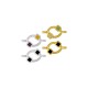 Enameled Zamak Connector Oval with Rhombus 8.6x11mm