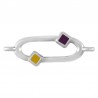 Placcato argento antico 999° / 5µm / Mais / Viola