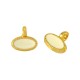 Enameled Zamak Charm Oval 8.4x5mm Ø1.8mm