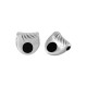 Ciondolo Semicircolare in Zama Smaltata 10.3X9.8 mm Ø2 mm