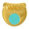 24K Gold Plated/ 0.12µm/ Turquoise
