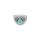 Ciondolo Semicircolare in Zama Smaltata 14.6X11.8 mm Ø1.6 mm