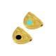 Colgante Semicircular de Zamak Esmaltado 14,6 x 11,8 mm Ø 1,6 mm