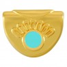 24K Gold Plated/ 0.12µm/ Turquoise