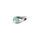 Enameled Zamak Charm Teardrop with Evil Eye 7.4x9mm Ø1.7mm