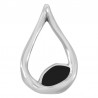 Plaqué argent antique 999°/5 µm/noir