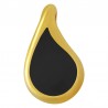 Placcato in oro 24K/ 0,12 µm/ Nero