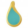 Placcato oro 24K / 0,12 µm / Turchese